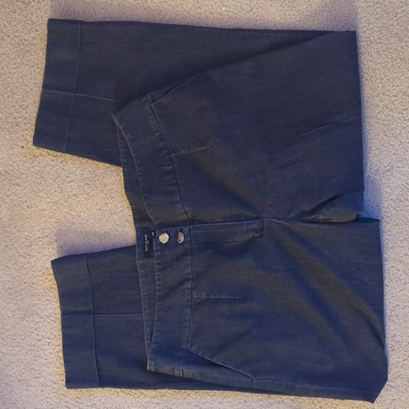 Sandro Woman Black Trouser Denim Pants Size 18W - Picture 1 of 6